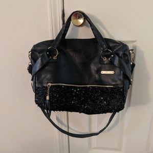 Black sequin purse